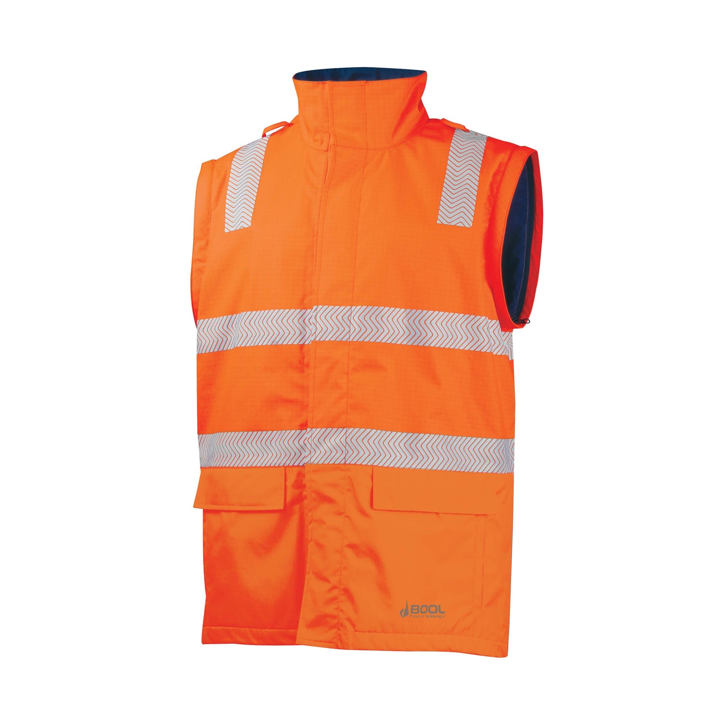 FR PPE3 Hi-Vis Parka with Zip-Off Sleeves and Segmented FR Tape