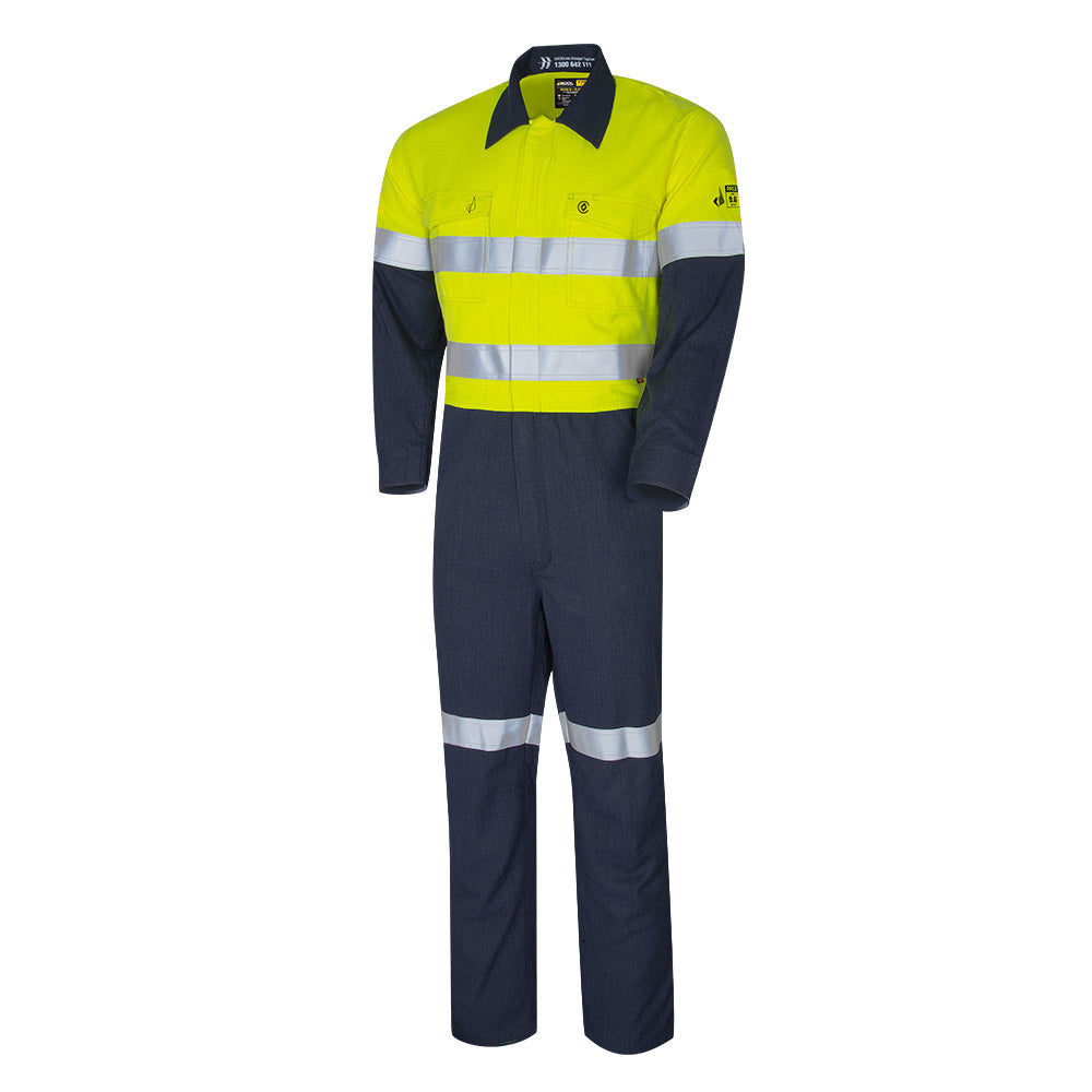 Regular Weight PPE2 Two Toned FR Coverall with Loxy Reflective Tape