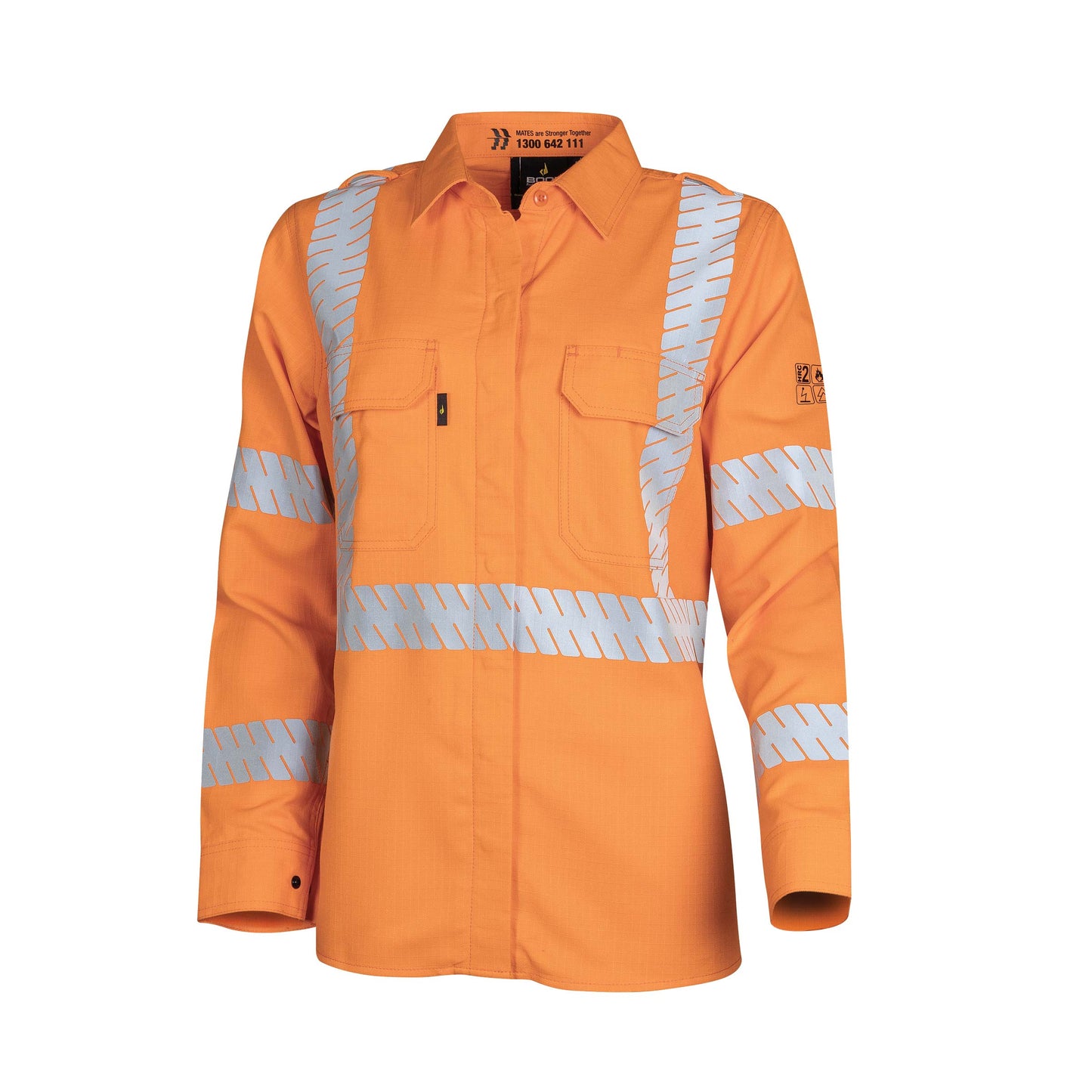 Womens Ultra-lightweight PPE2 FR Shirt with Loxy Reflective Tape