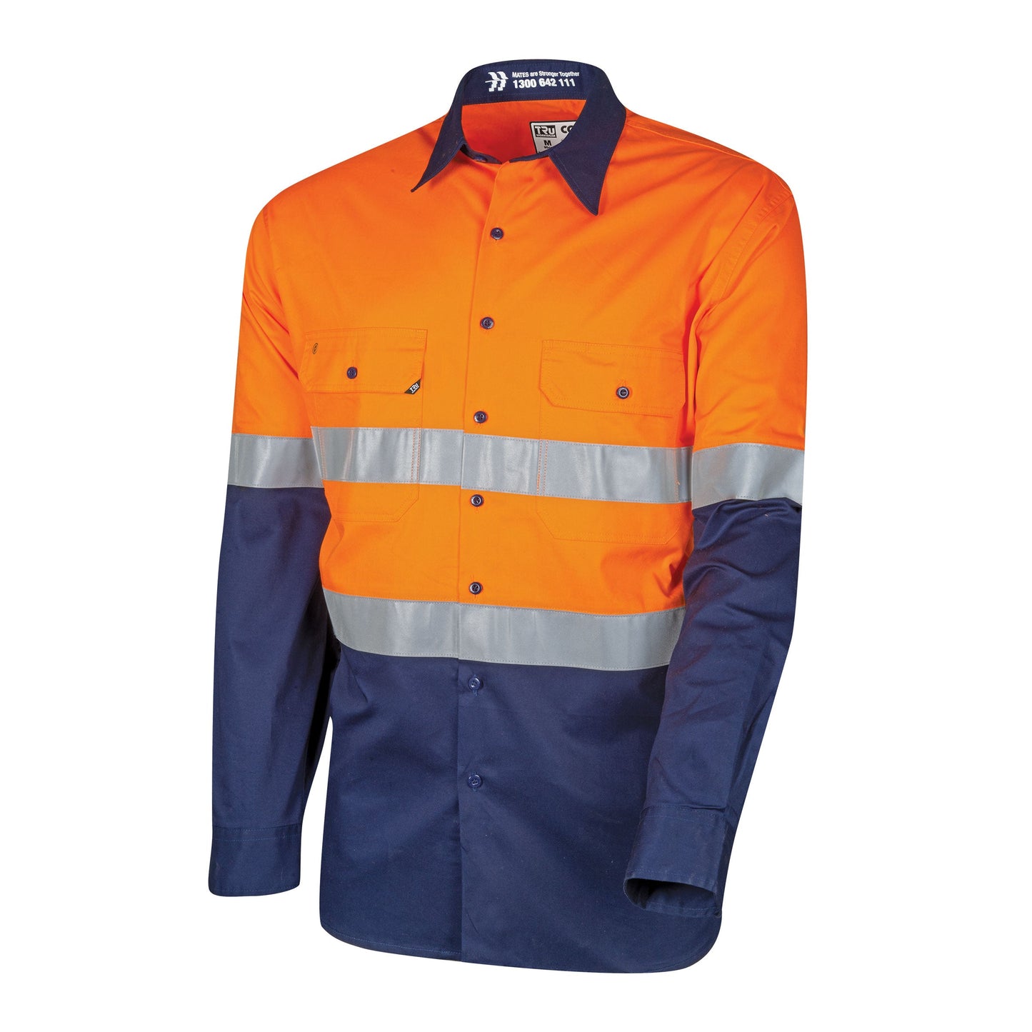 Lightweight Vented Hi-Vis Drill Shirt with Reflective Tape