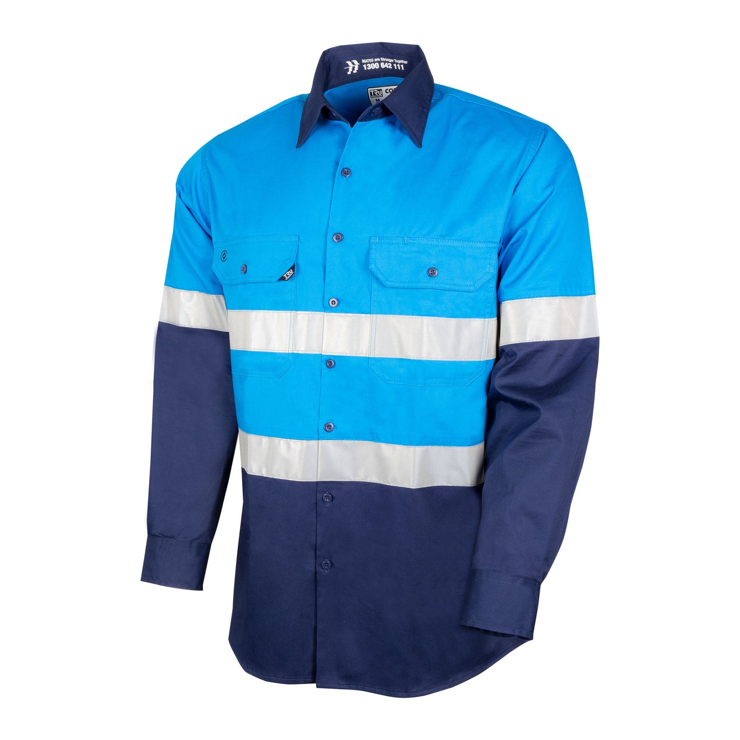 Lightweight Vented Hi-Vis Drill Shirt with Reflective Tape