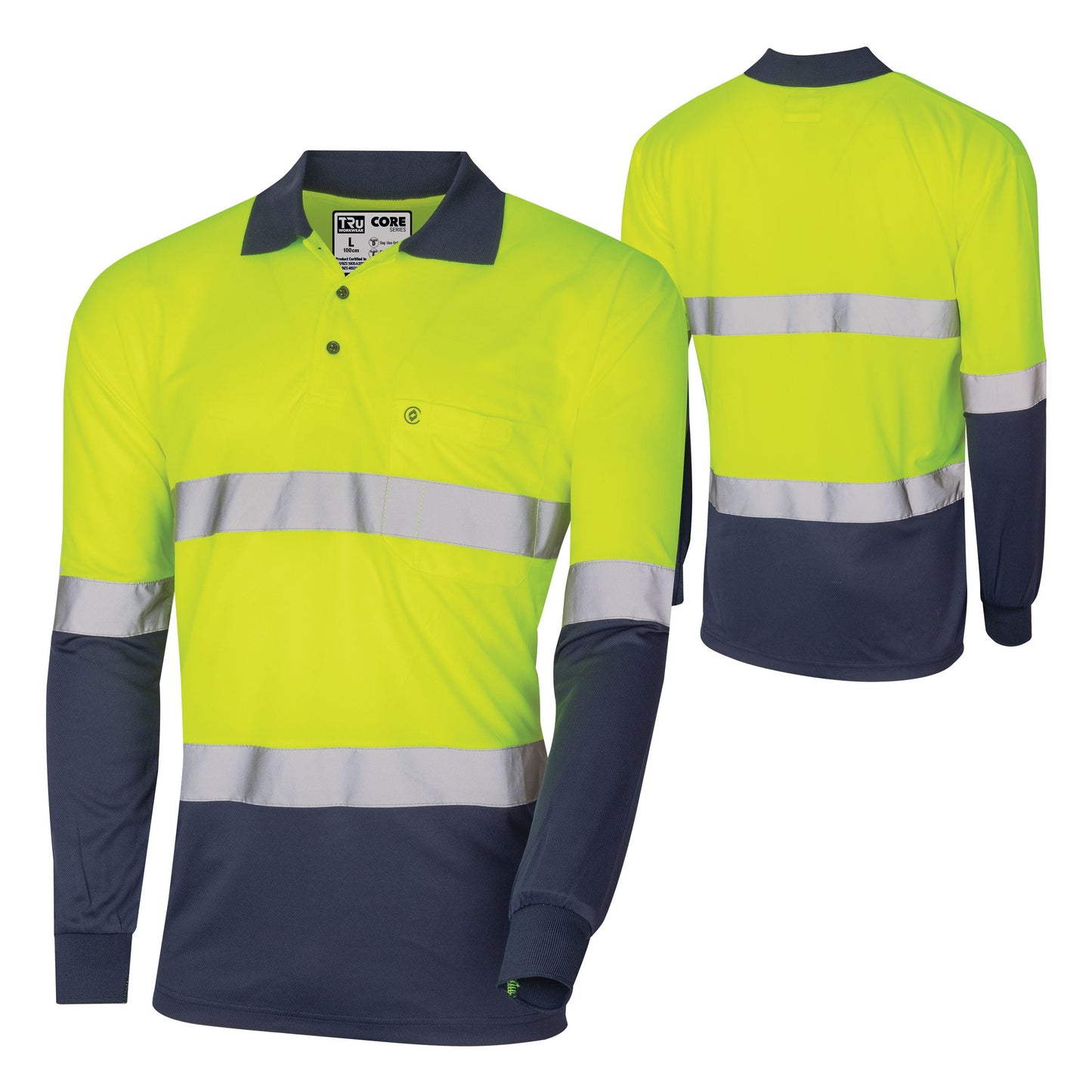 Micromesh L/S Hi-Vis Taped Polo Shirt