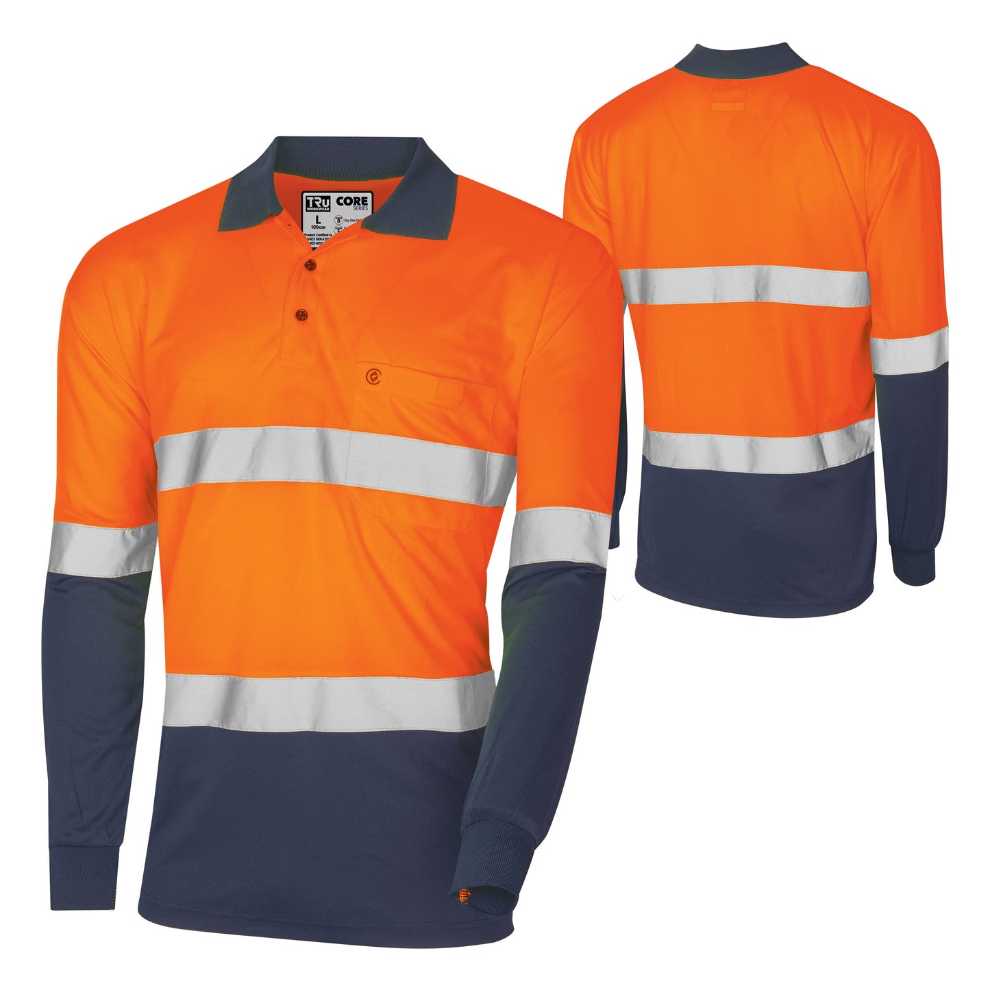 Micromesh L/S Hi-Vis Taped Polo Shirt