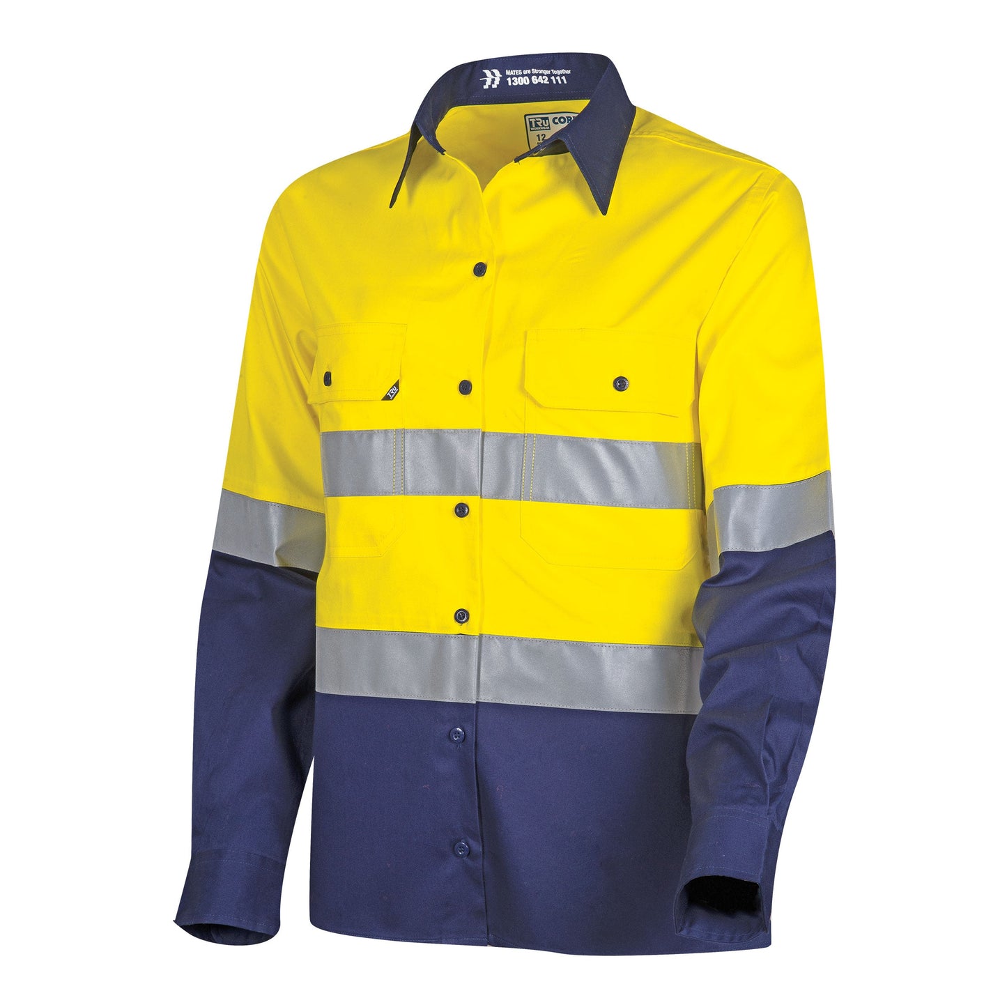 Lightweight Womens Hi-Vis Shirt with Reflective Tape