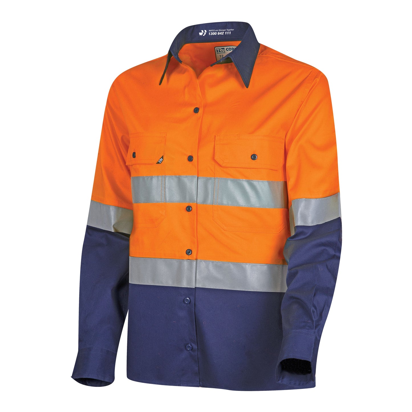 Lightweight Womens Hi-Vis Shirt with Reflective Tape