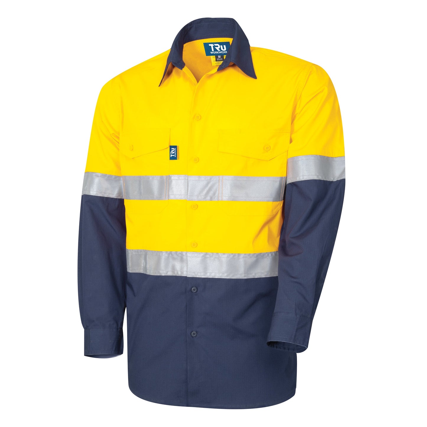 Ripstop Vented L/S Hi-Vis Cotton with Reflective Tape