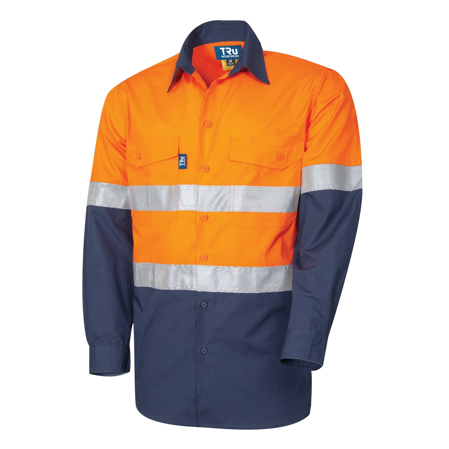 Ripstop Vented L/S Hi-Vis Cotton with Reflective Tape