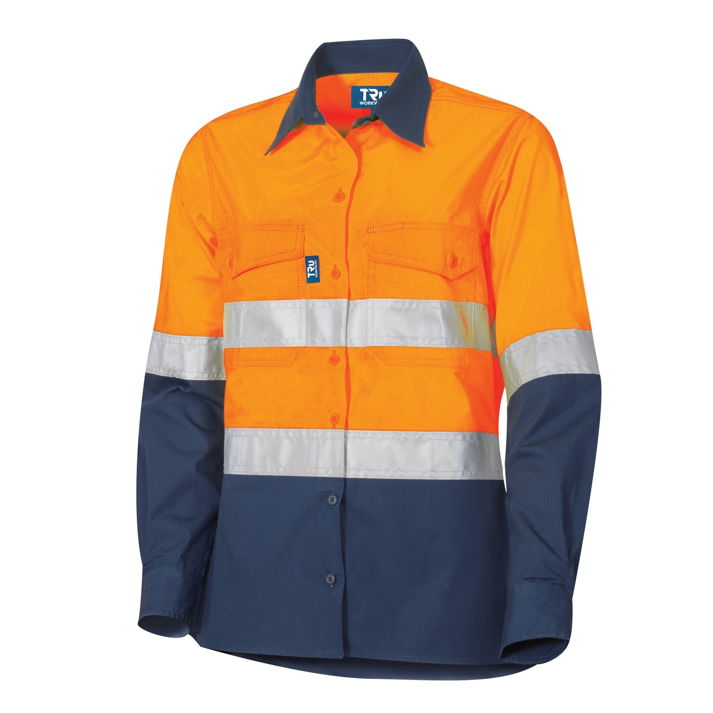 Ripstop Vented L/S Hi-Vis Cotton Shirt with Reflective Tape