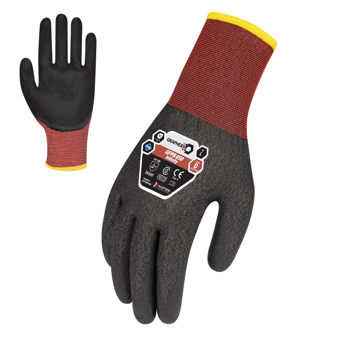 Graphex Infinity PU 21 Gauge Cut Resistant Glove (Cut Level D)
