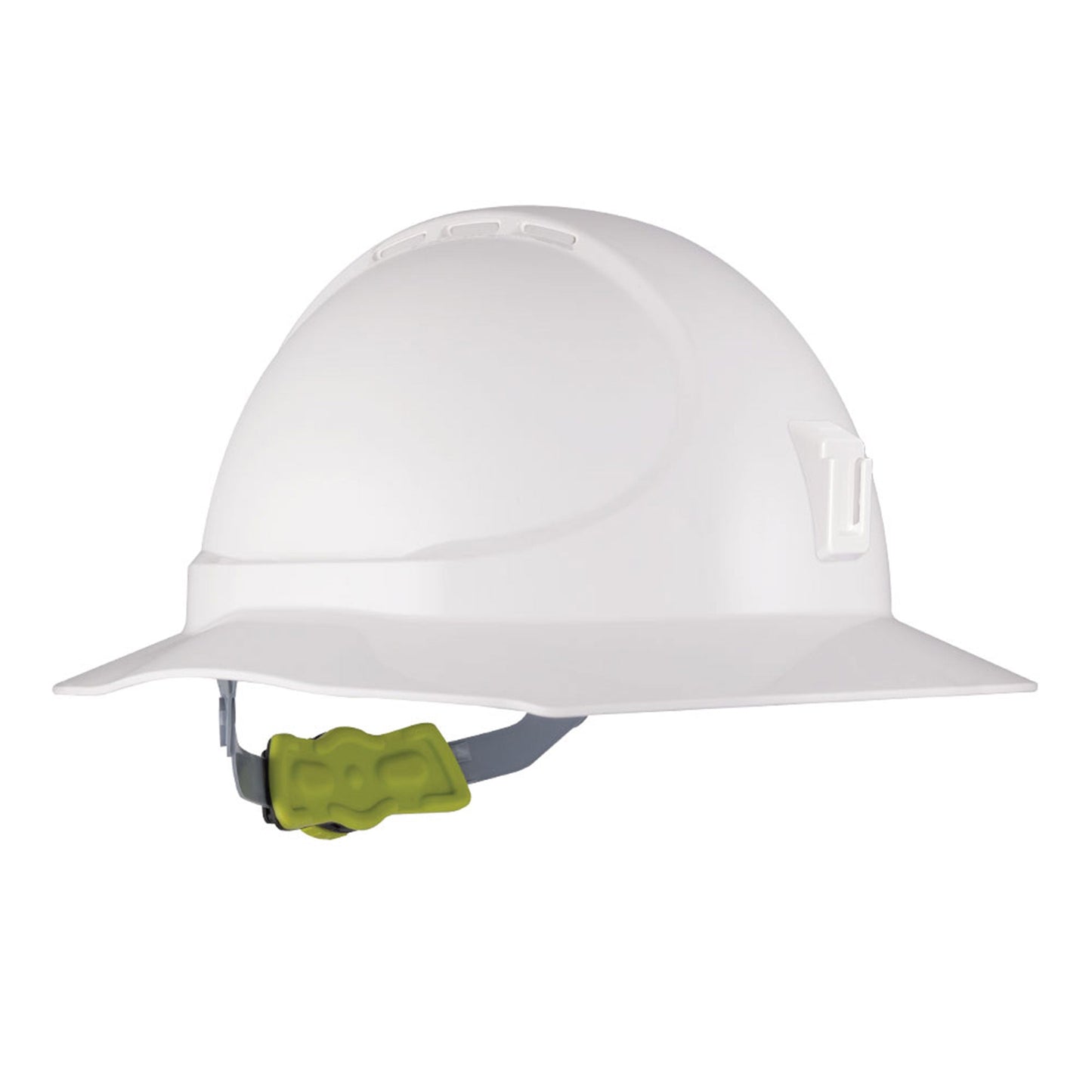 Force360 GT16 ABS Non-Vented Miners Broad Brim Hard Hat with Ratchet Harness (GT12+ Poly Bracket Miners Bracket)