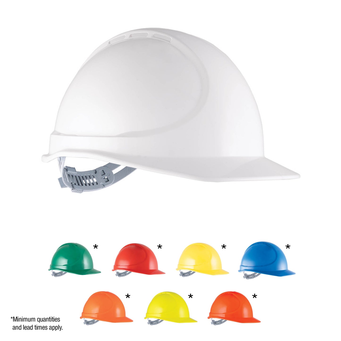 Force360 GTE6 ABS Non-Vented Hard Hat with Poly Cradle Harness, Type1