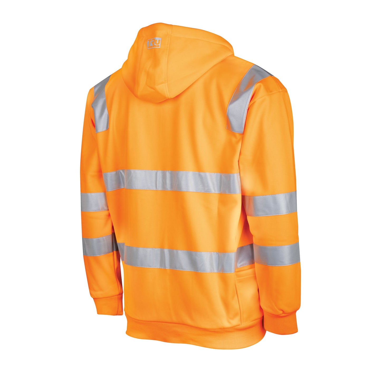 Fleece Polyester Water Repellent Hoodie with Reflective Tape - VIC Rail
