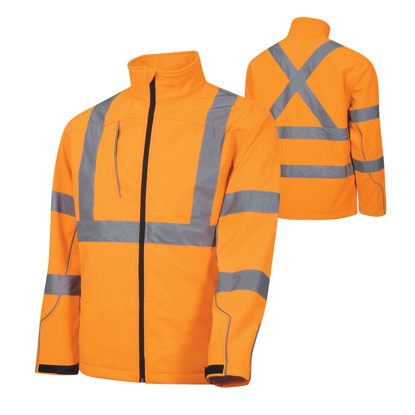 Softshell Full Zip Jacket with Reflective Tape
