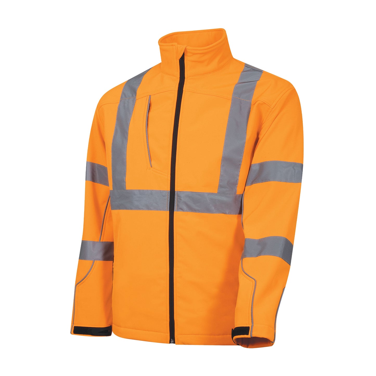 Softshell Full Zip Jacket with Reflective Tape