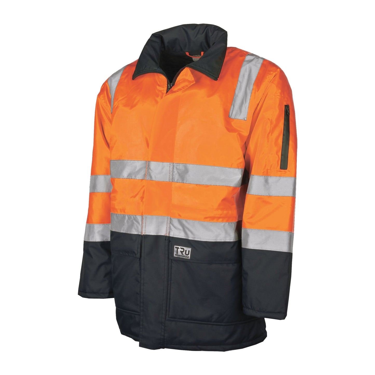 Quilted Rain Jacket with Reflective Tape