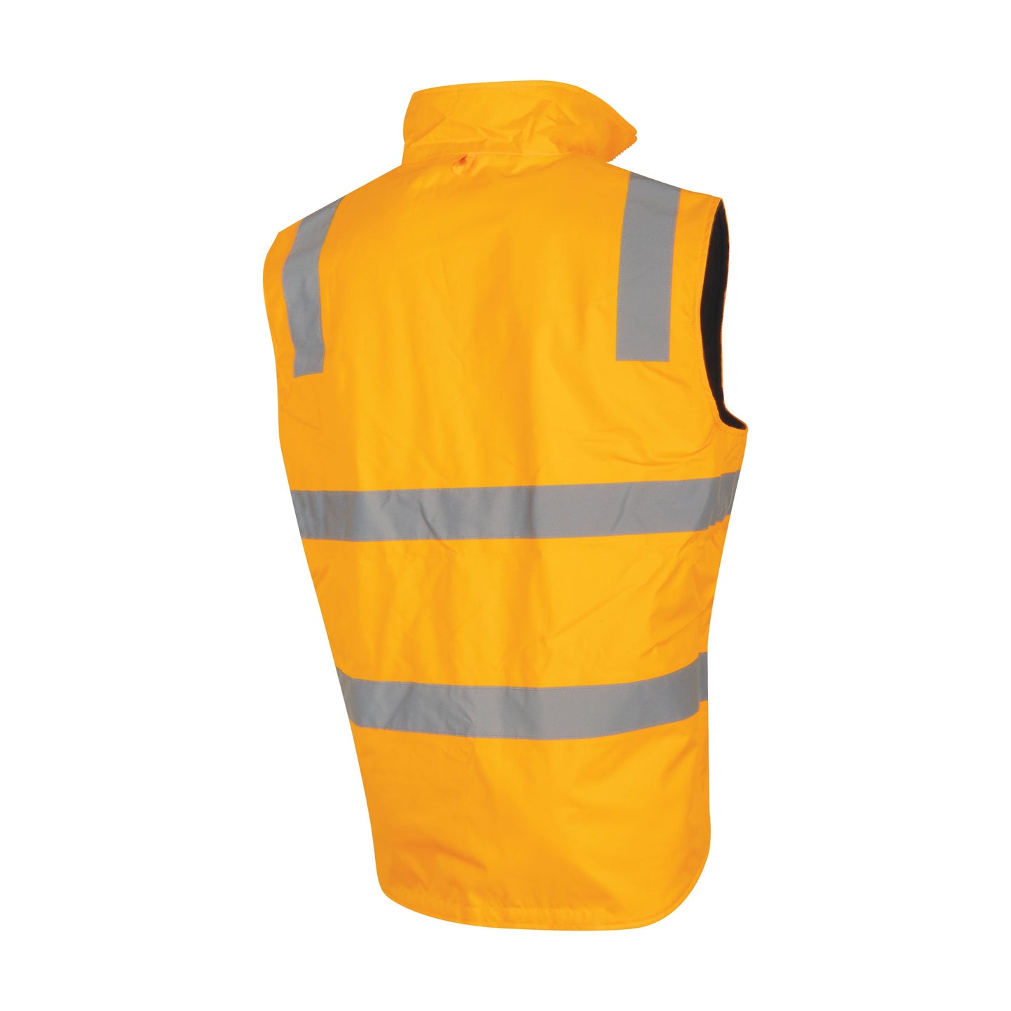 Reversible Polyester Oxford Vest With Reflective Tape - VIC Rail