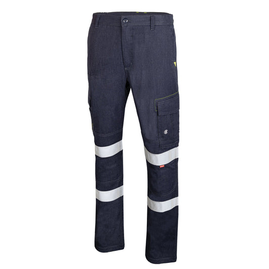 Regular Weight PPE2 FR Biomotion Cargo Trousers with Loxy Reflective Tape