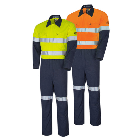 Regular Weight PPE2 Two Toned FR Coverall with Loxy Reflective Tape