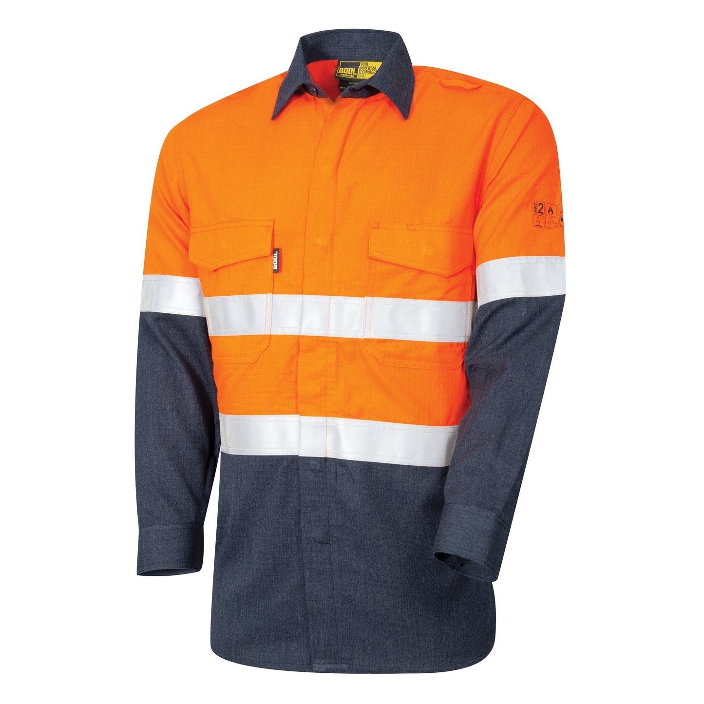 Lightweight PPE2 FR Two Toned Shirt with Loxy Reflective Tape