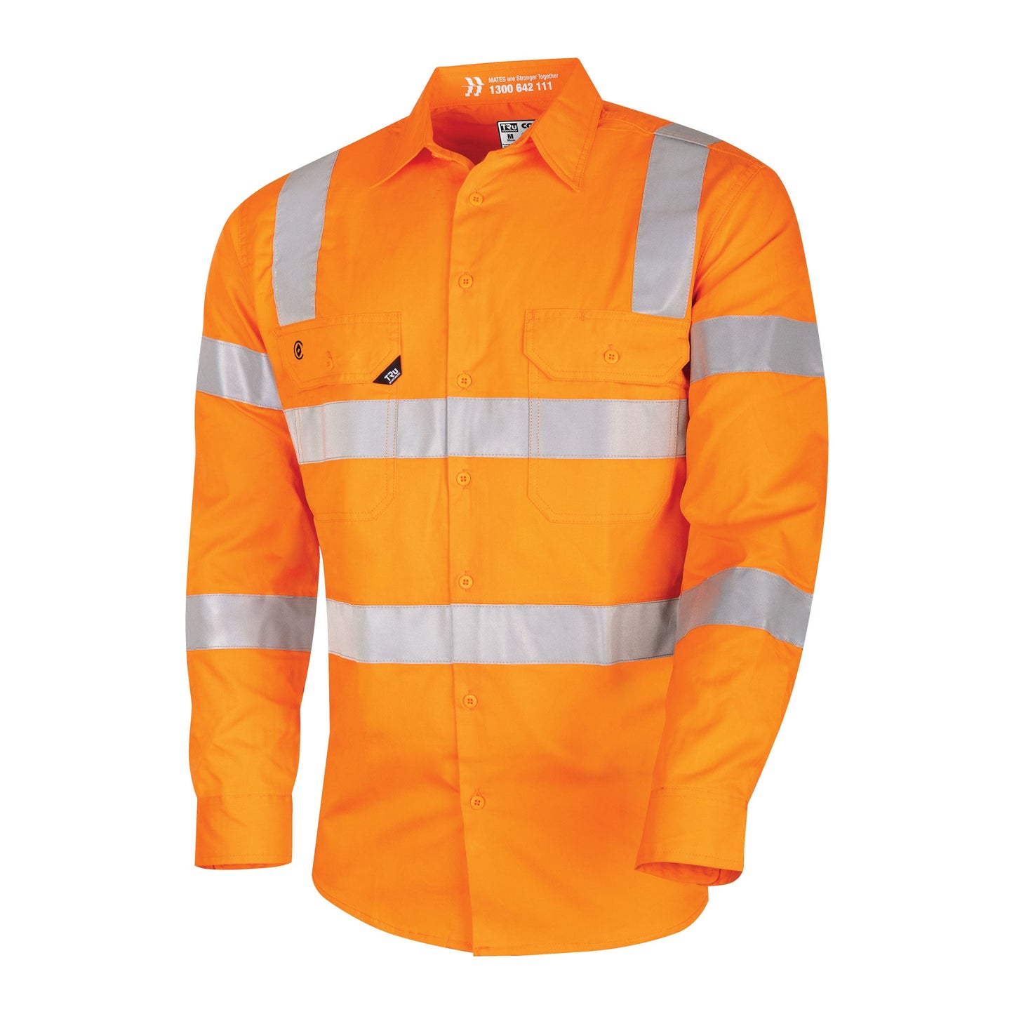 Lightweight VIC Rail Hi-Vis Drill Shirt with Reflective Tape