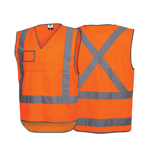 Force360 Orange Day/Night Rail Safety Vest