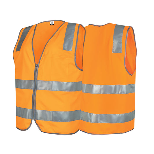 Force360 Vic Rail Special Orange Day & Night Safety Vest
