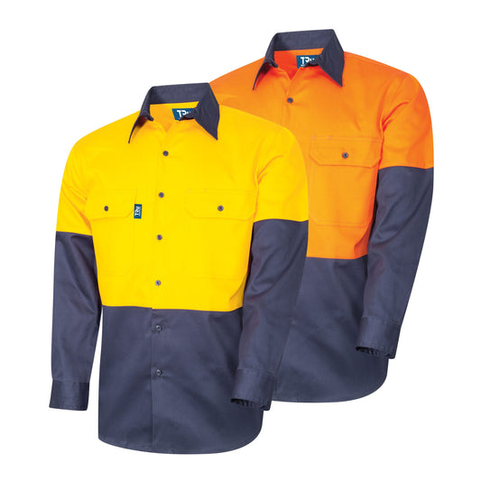 Regular Weight L/S Cotton Hi-Vis Shirt