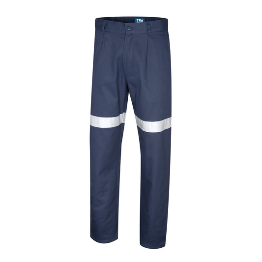 Heavyweight Cotton Trousers with Reflective Tape