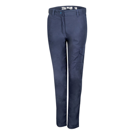 Womens Midweight Cotton Stretch Cargo Trousers