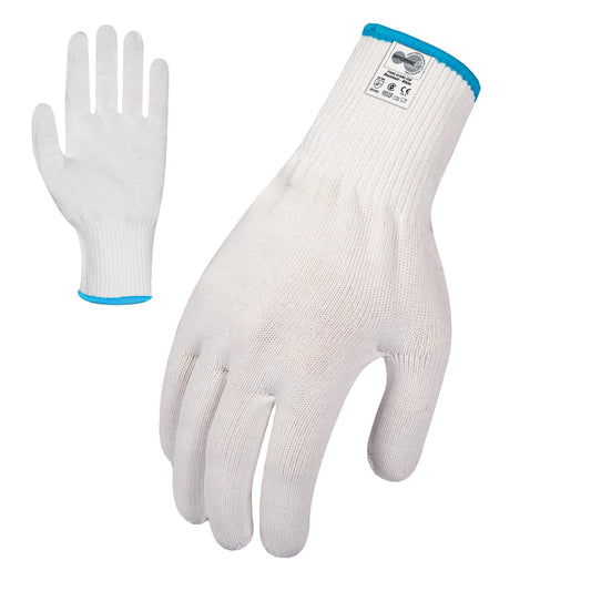 Force360 Cut 5 White Food 13 gauge Glove