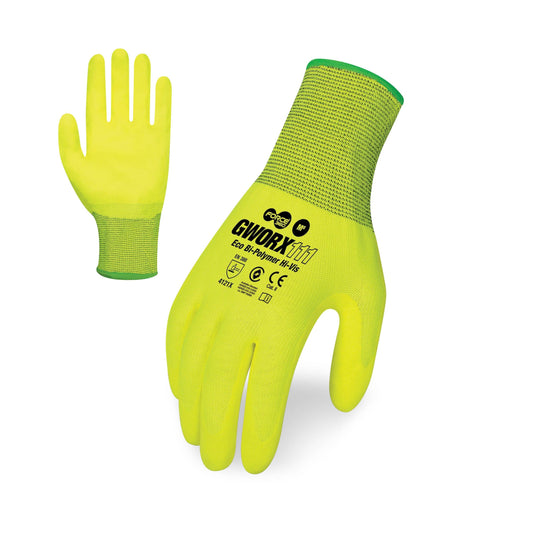 Force360 Hi-Vis Yellow Bi-Polymer Glove