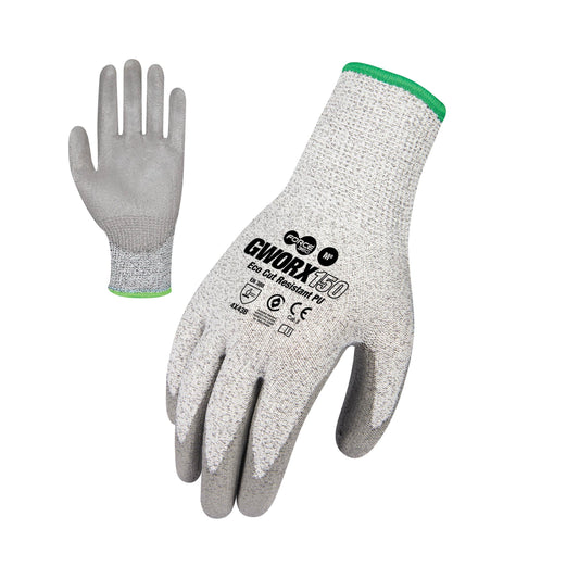 Force360 ECO Worx Cut Level B PU Glove