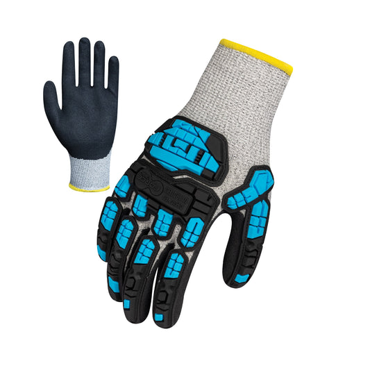 Force360 Eco Cut Resistant Impact Sandy Nitrile Glove (Cut Level C)