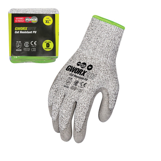 Force360 Worx Cut 5 PU SP GLOVE (Vend Pack)
