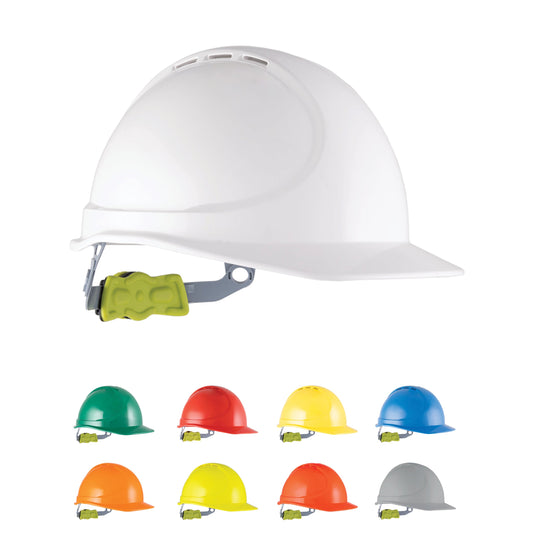 Force360 GTE1 ABS Vented Hard Hat with Ratchet Harness, Type 1