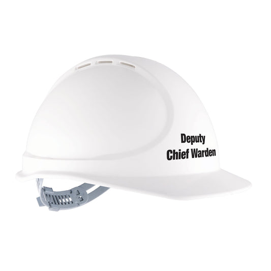 Force360 GTE3 Deputy Chief Warden ABS Vented Hard Hat with Slide Lock Harness