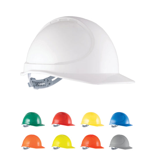 Force360 GTE4 ABS Non-Vented Hard Hat with Slide Lock Harness, Type1