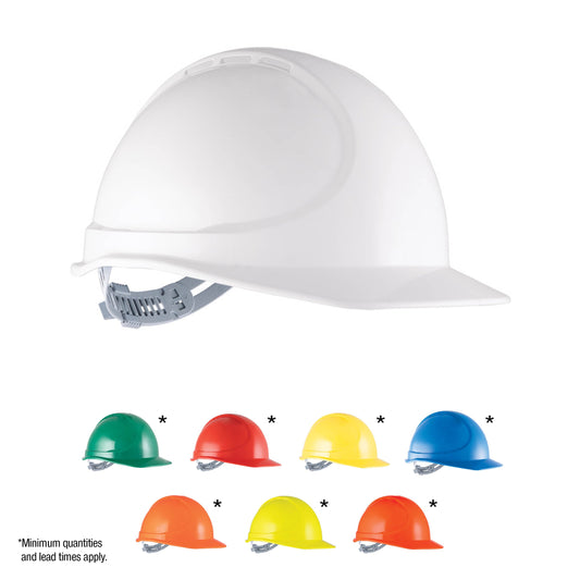 Force360 GTE6 ABS Non-Vented Hard Hat with Poly Cradle Harness, Type1