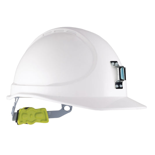 Force360 GTE8 ABS Non-Vented Miners Hard Hat with Ratchet Harness, Type1+ Metal Miners Bracket