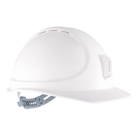 Force360 GTE9 ABS Vented Miners Hard Hat with Slide Lock Harness, Type1+ Poly Miners Bracket