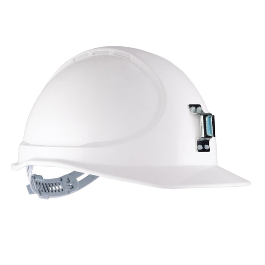 Force360 GTE10 ABS Non-Vented Miners Hard Hat with Slide Lock Harness, Type1+ Metal Miners Bracket
