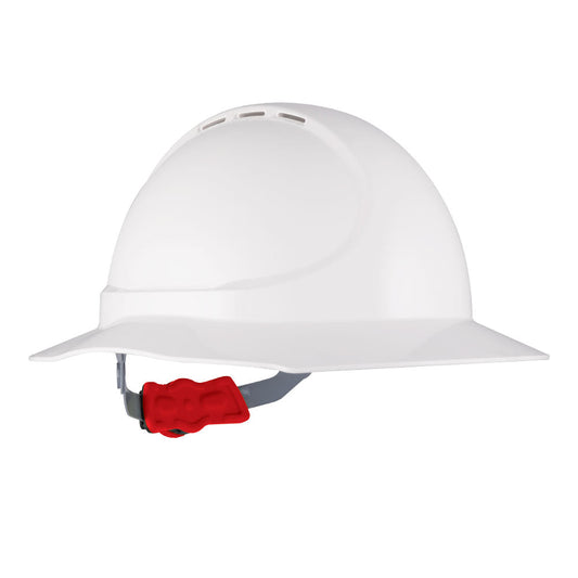 Mates GT11 ABS Vented Broad Brim Hard Hat with Mates Ratchet Harness