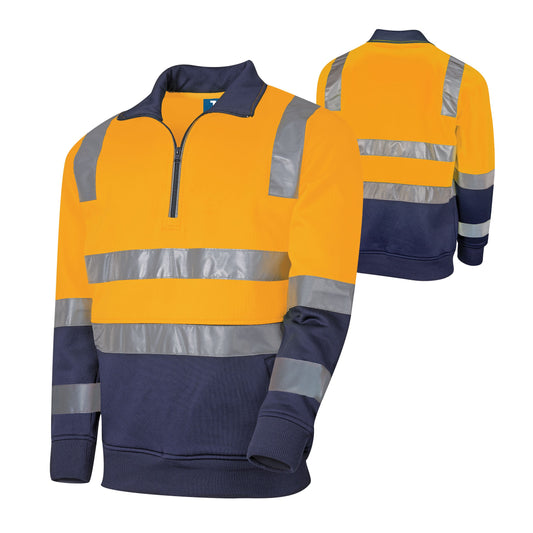1/4 Zip Fleece Jumper with Reflective Tape