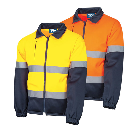 Full Zip Water Repellent Fleece Jacket with Reflective Tape