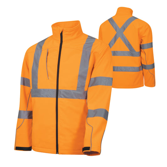 Softshell Full Zip Jacket with Reflective Tape